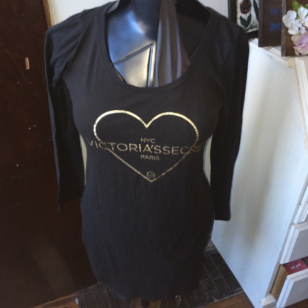 Victoria’s Secret NYC, Paris S black heart tunic